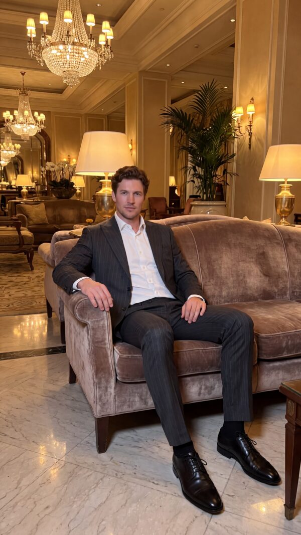 Ashbury Grey Pinstripe Suit
