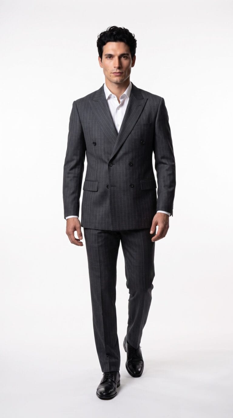 Glenwood Grey Double Breasted Suit
