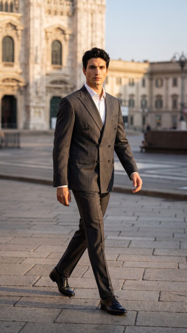 Glenwood Grey Double Breasted Suit