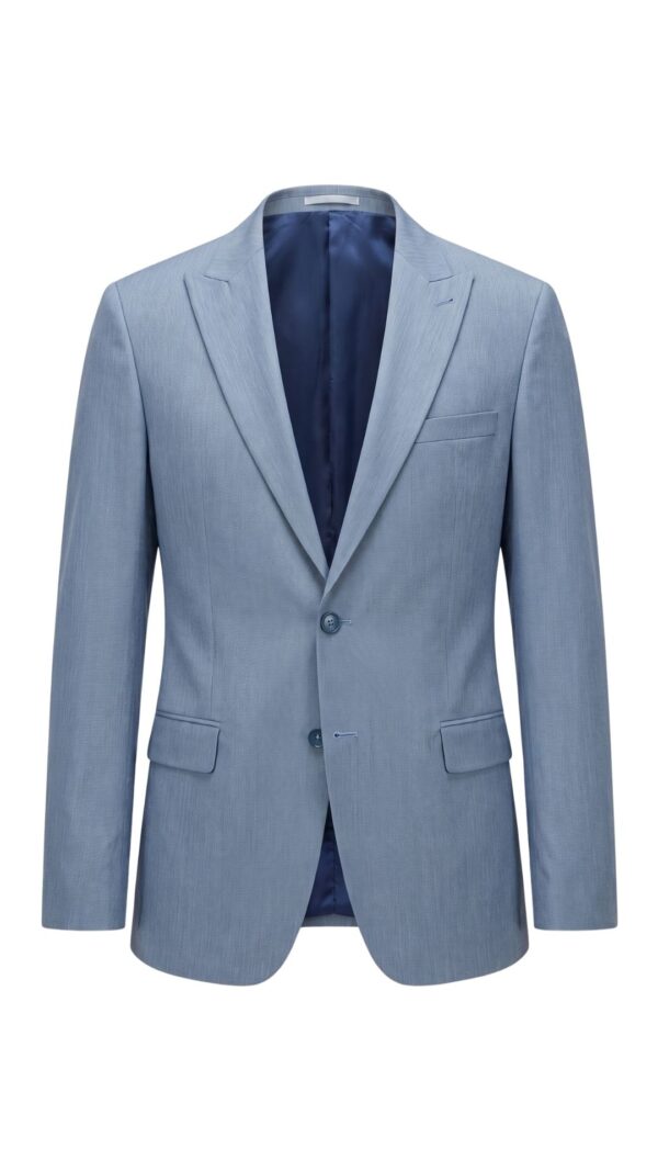 Men’s Light Blue Suit – 2 pieces Peak Lapel - 8