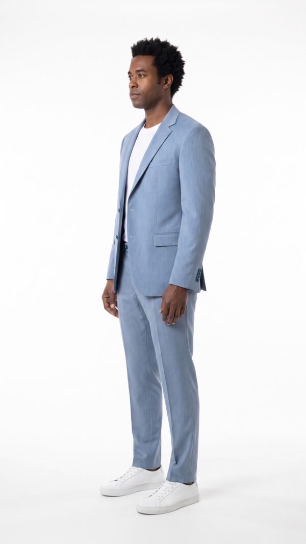 Men’s Light Blue Suit – 2 pieces – Slim Fit – Notch Lapel (11) - 2