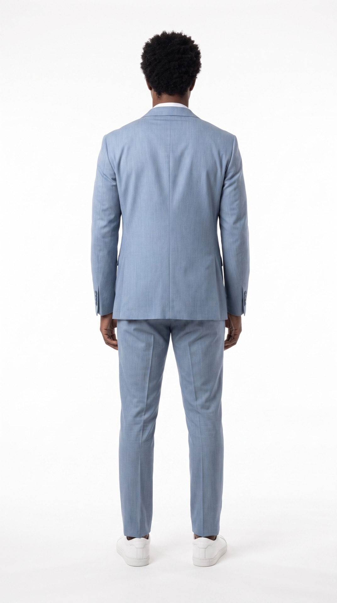 Men’s Light Blue Suit – 2 pieces – Slim Fit – Peak Lapel (10) - 5