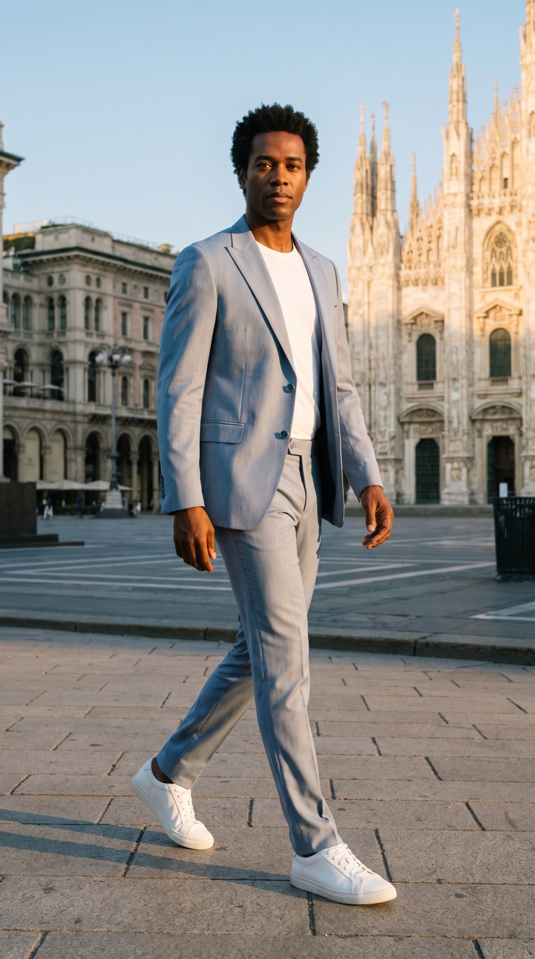 Men’s Light Blue Suit – 2 pieces – Slim Fit – Peak Lapel (2) - 3