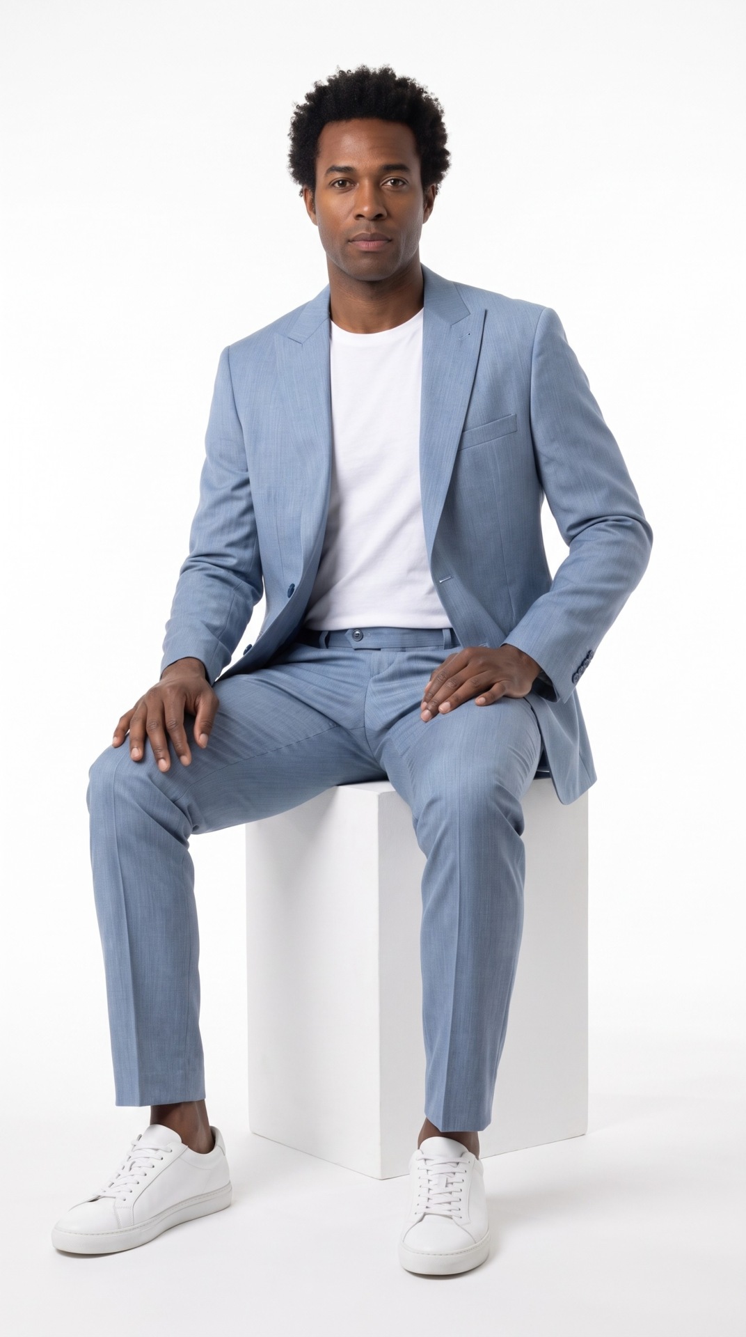 Men’s Light Blue Suit – 2 pieces – Slim Fit – Peak Lapel (7) - 8