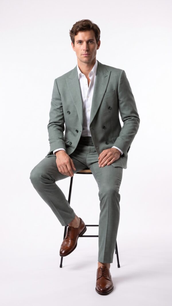 Westbrook Green Double Breasted Suit