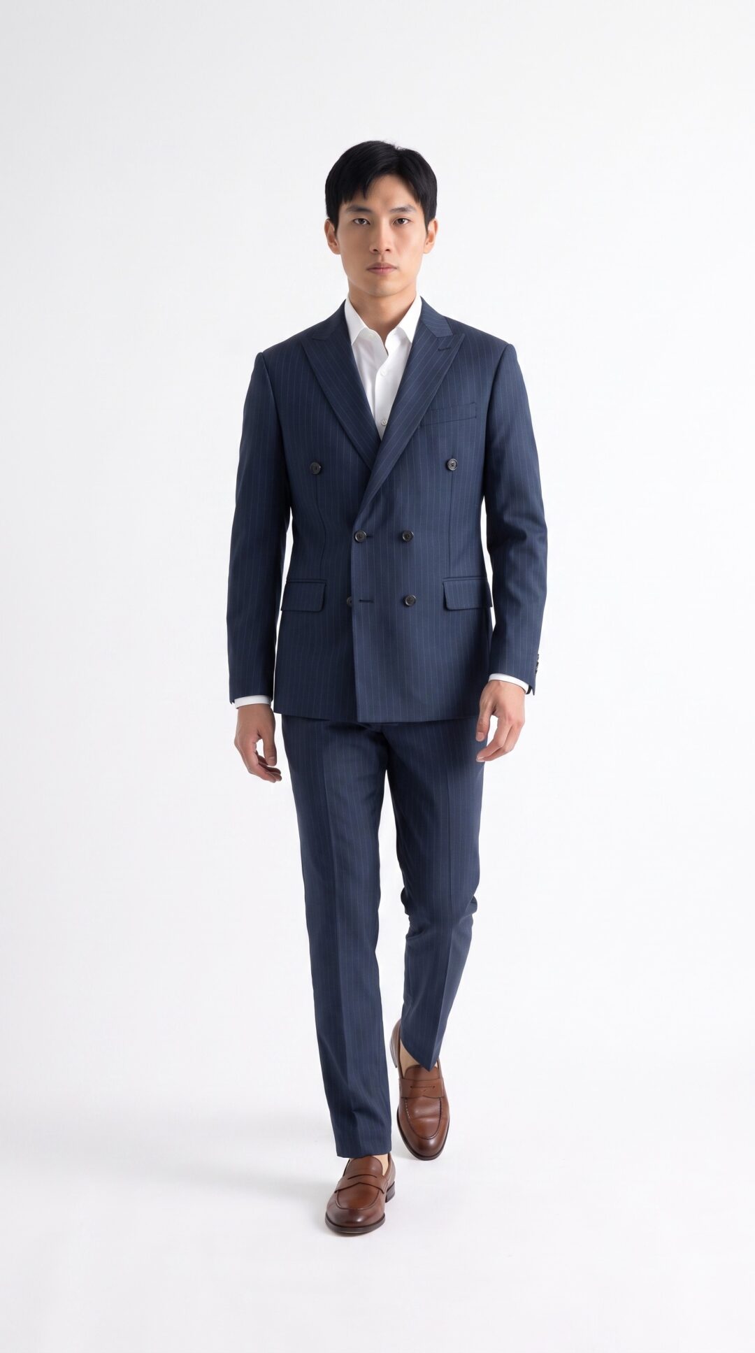 Ashgrove Double Breasted Blue Suit