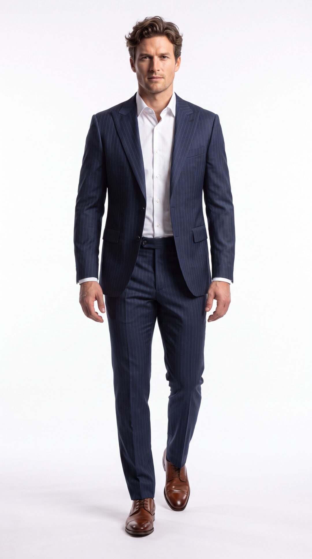 Worthington Blue Pinstripe Suit
