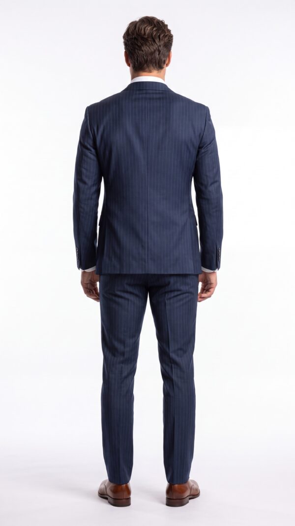 Pin striped blue suit for men – Varrison (3) - 0