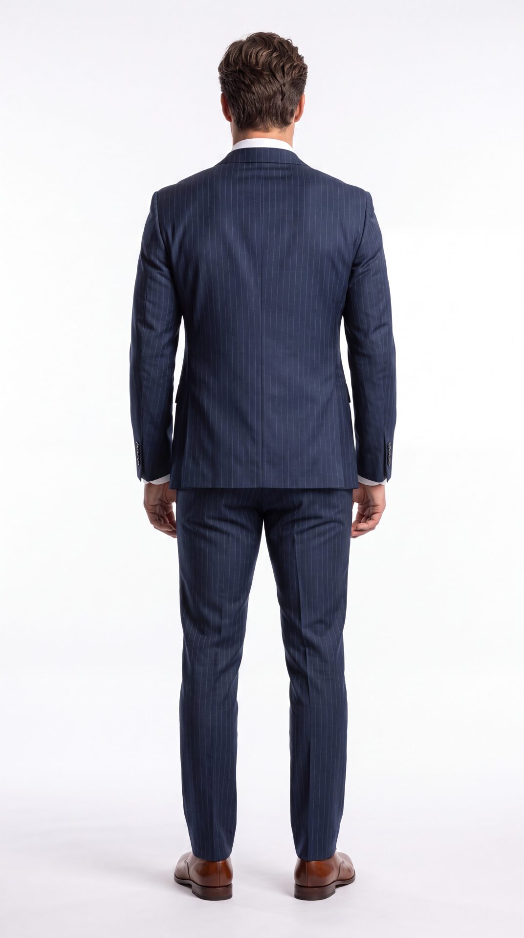 Pin striped blue suit for men – Varrison (3) - 2
