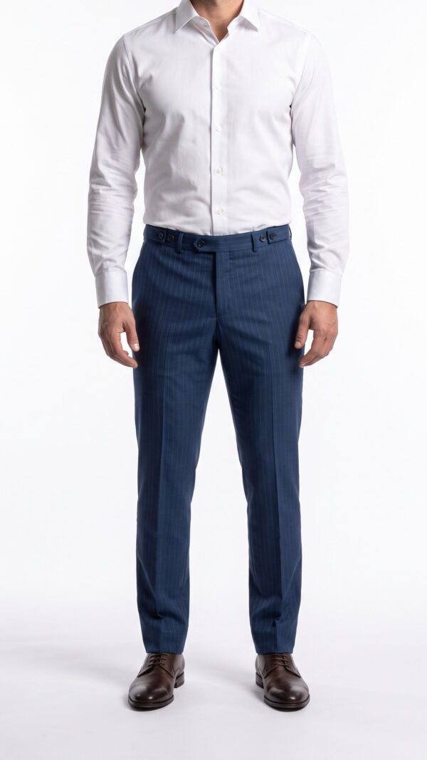 Pin striped blue suit trousers for men (1) – Copy - 4