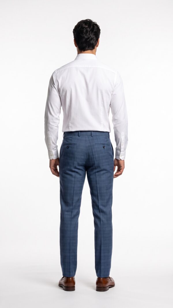 blue graph trouser for men (1) - 5