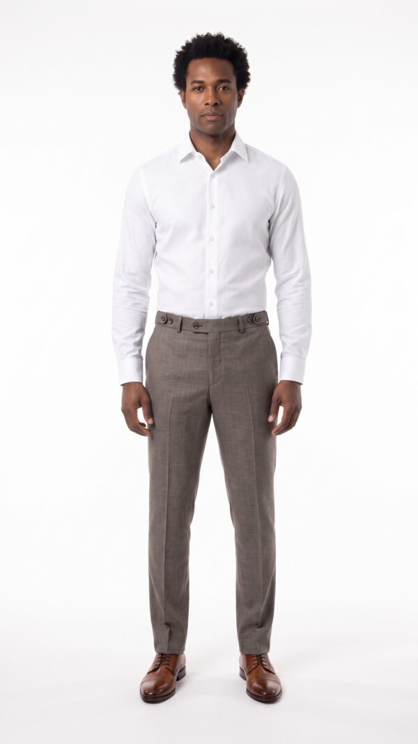 brown suit trousers for men (2) - 4