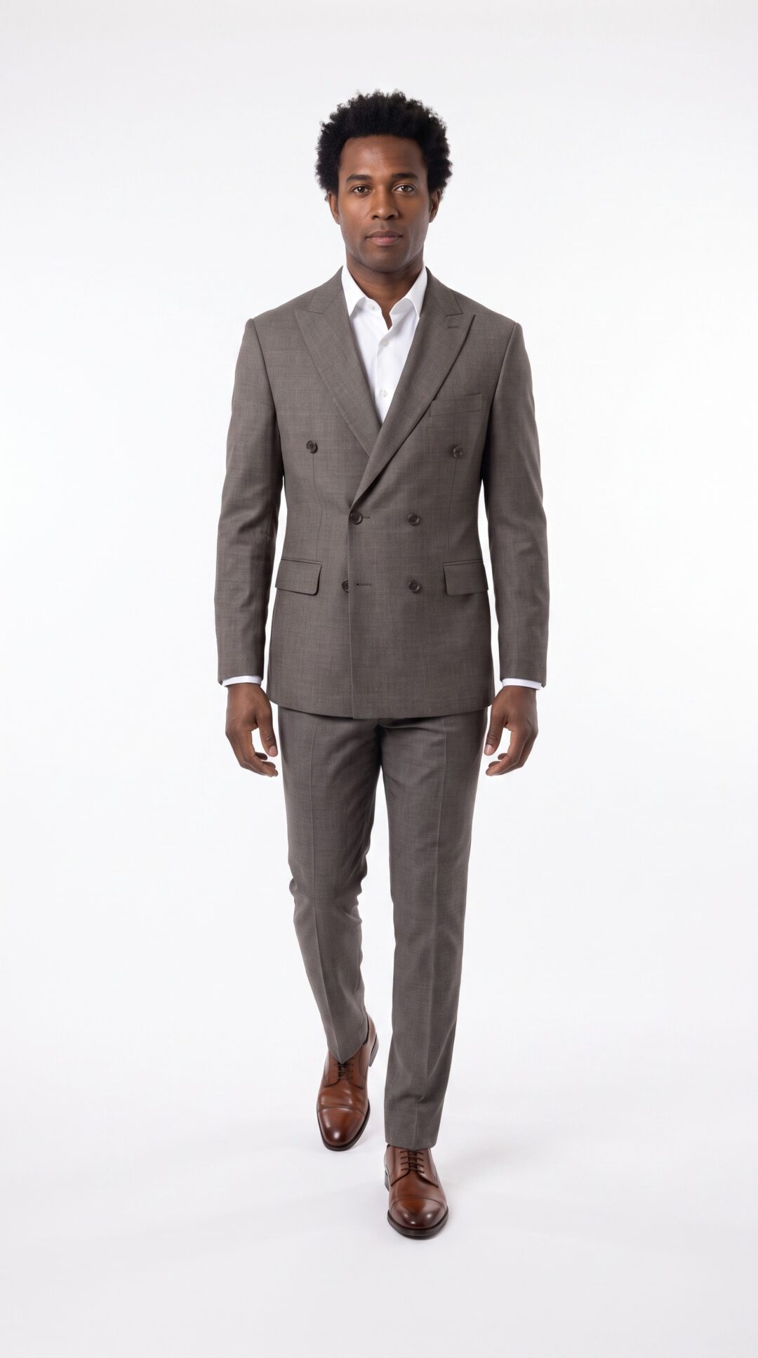 Venezia Double Breasted Brow Suit