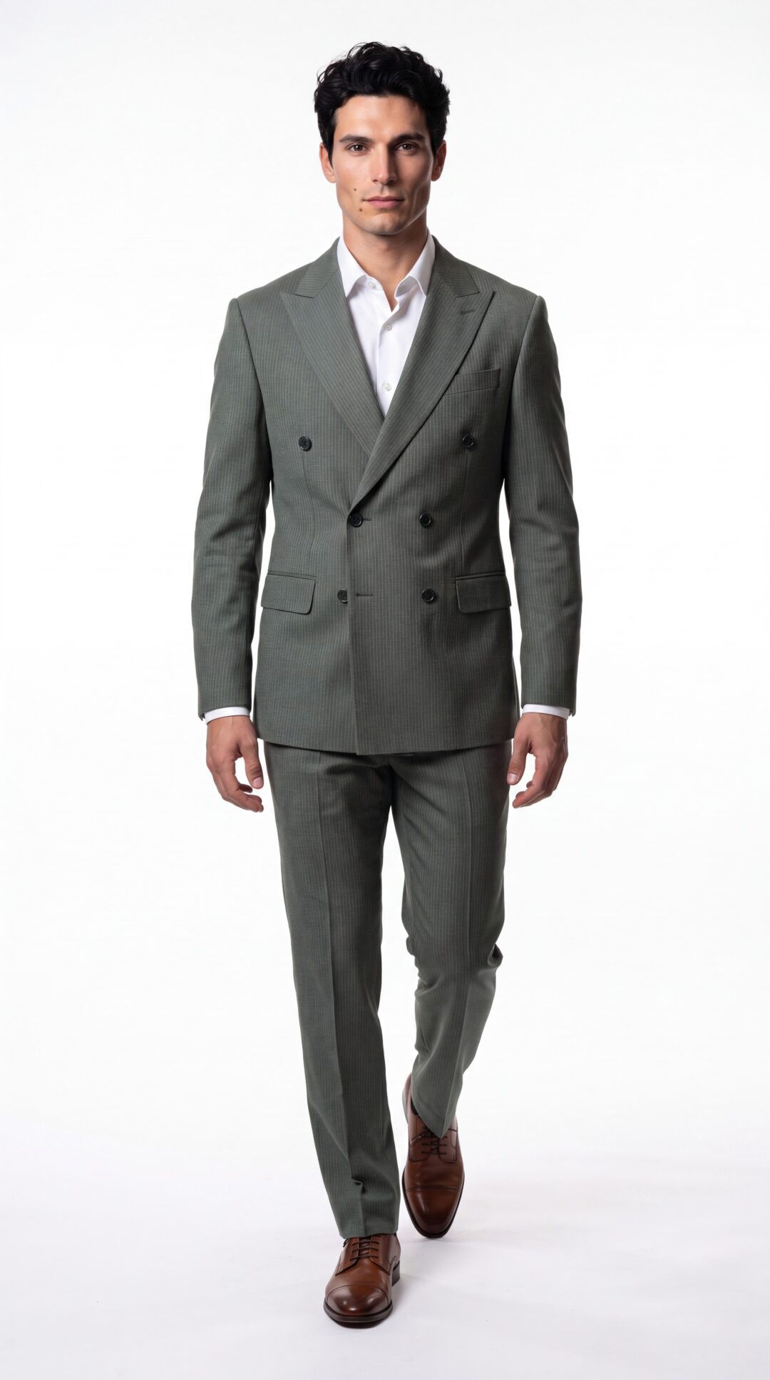 Oakhurst Green Double Breasted Suit