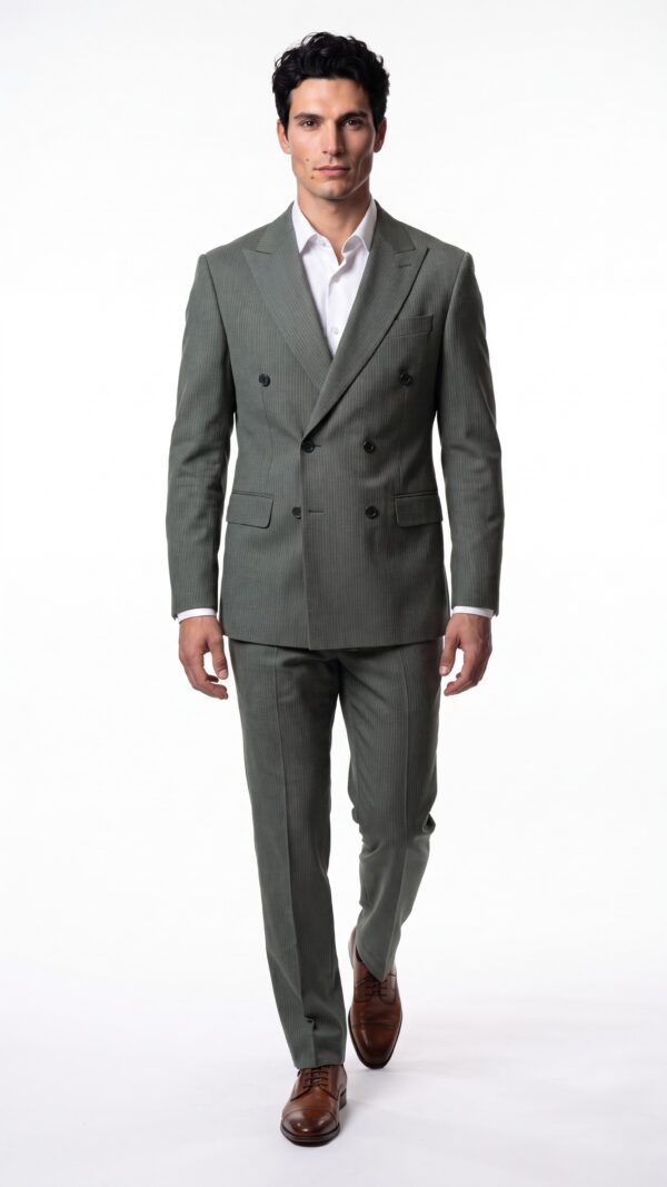 Oakhurst Green Double Breasted Suit - 1