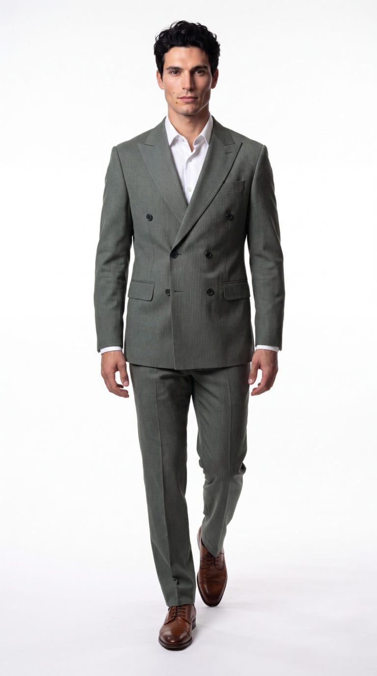 Oakhurst Green Double Breasted Suit