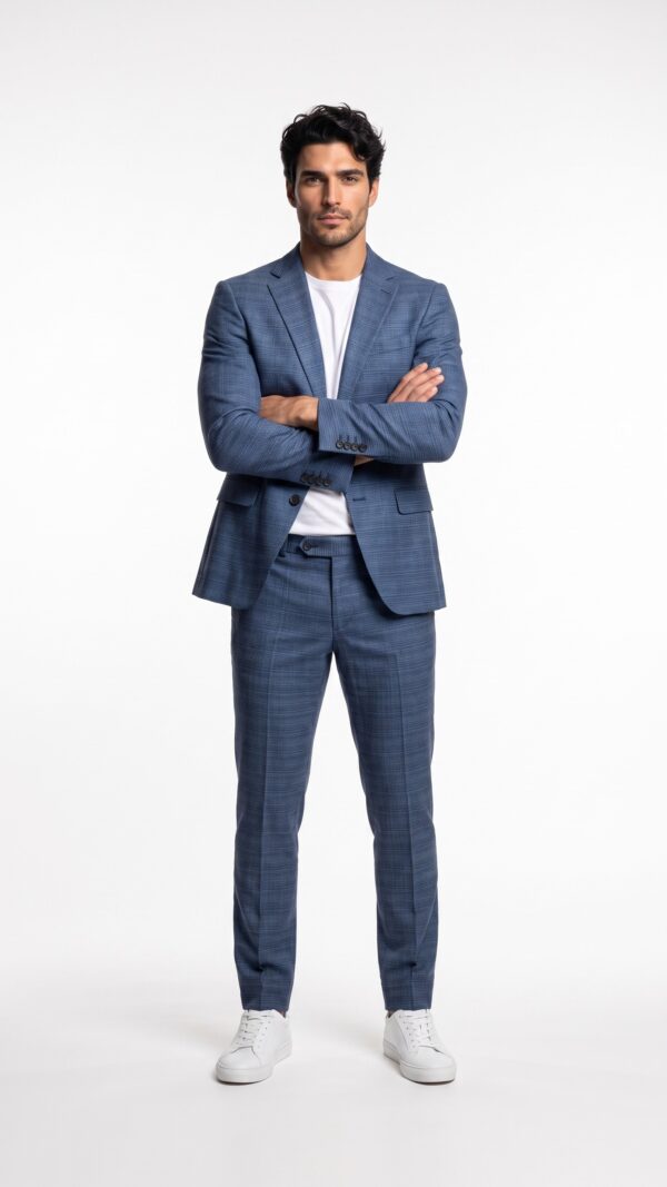 graph pattern blue suits for men (1) - 3