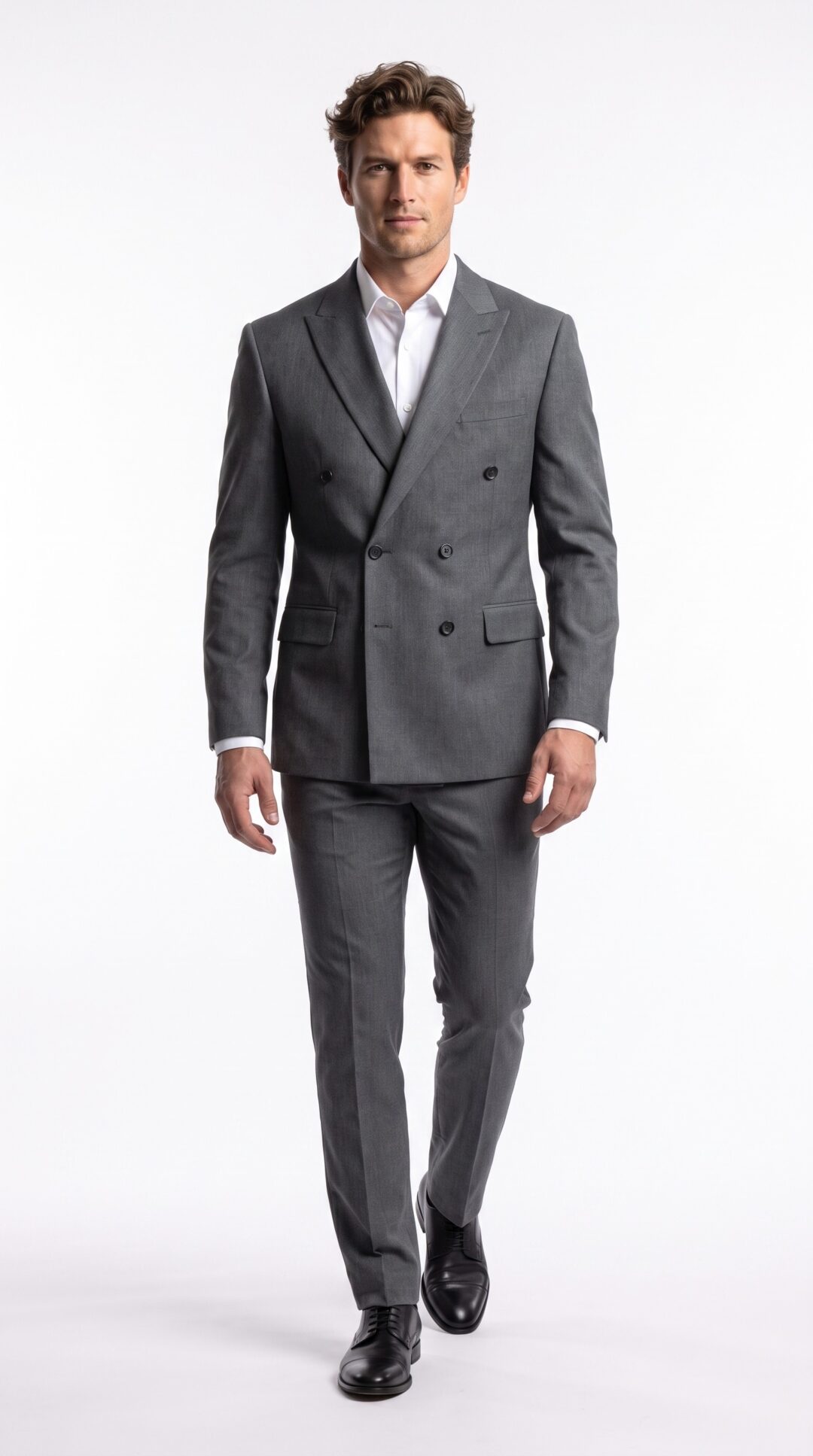 Sheffield Grey Double Breasted Suit