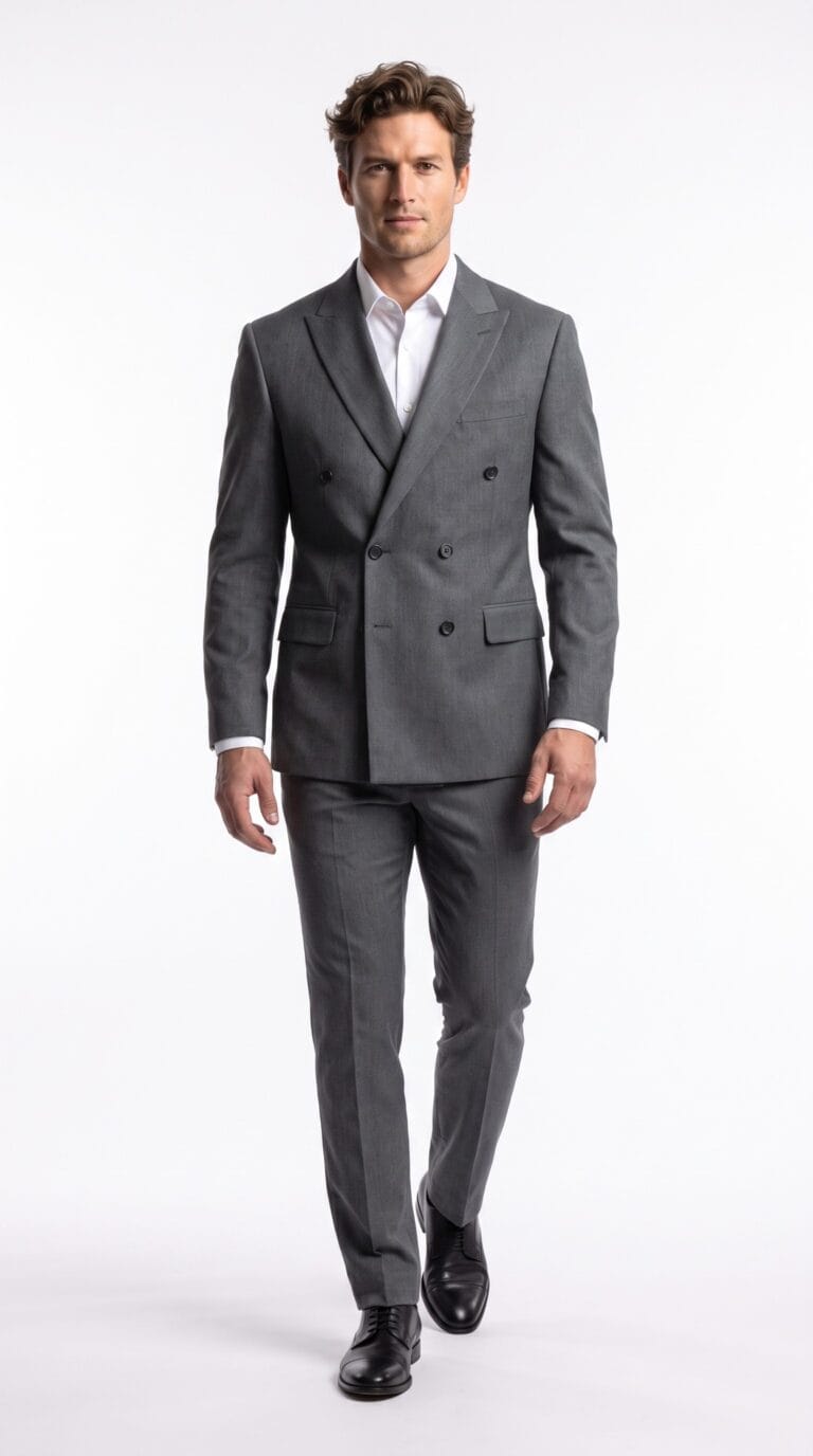 Sheffield Grey Double Breasted Suit
