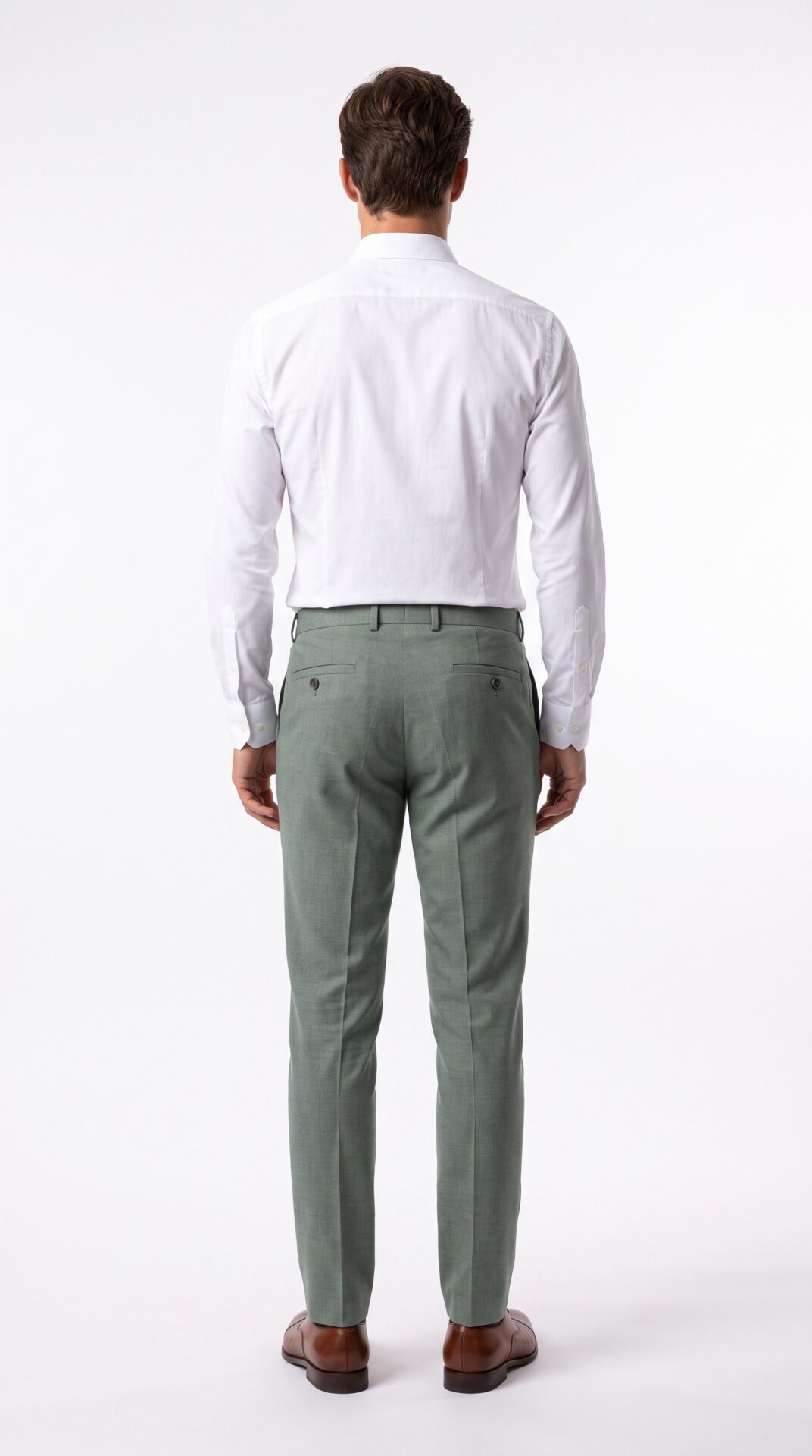 men’s trousers green and tailored fit (1) - 9