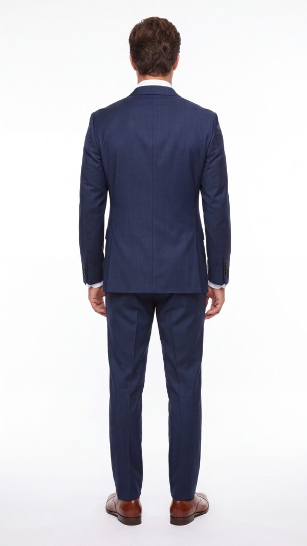 navy blue pin striped suit for men (2) - 2