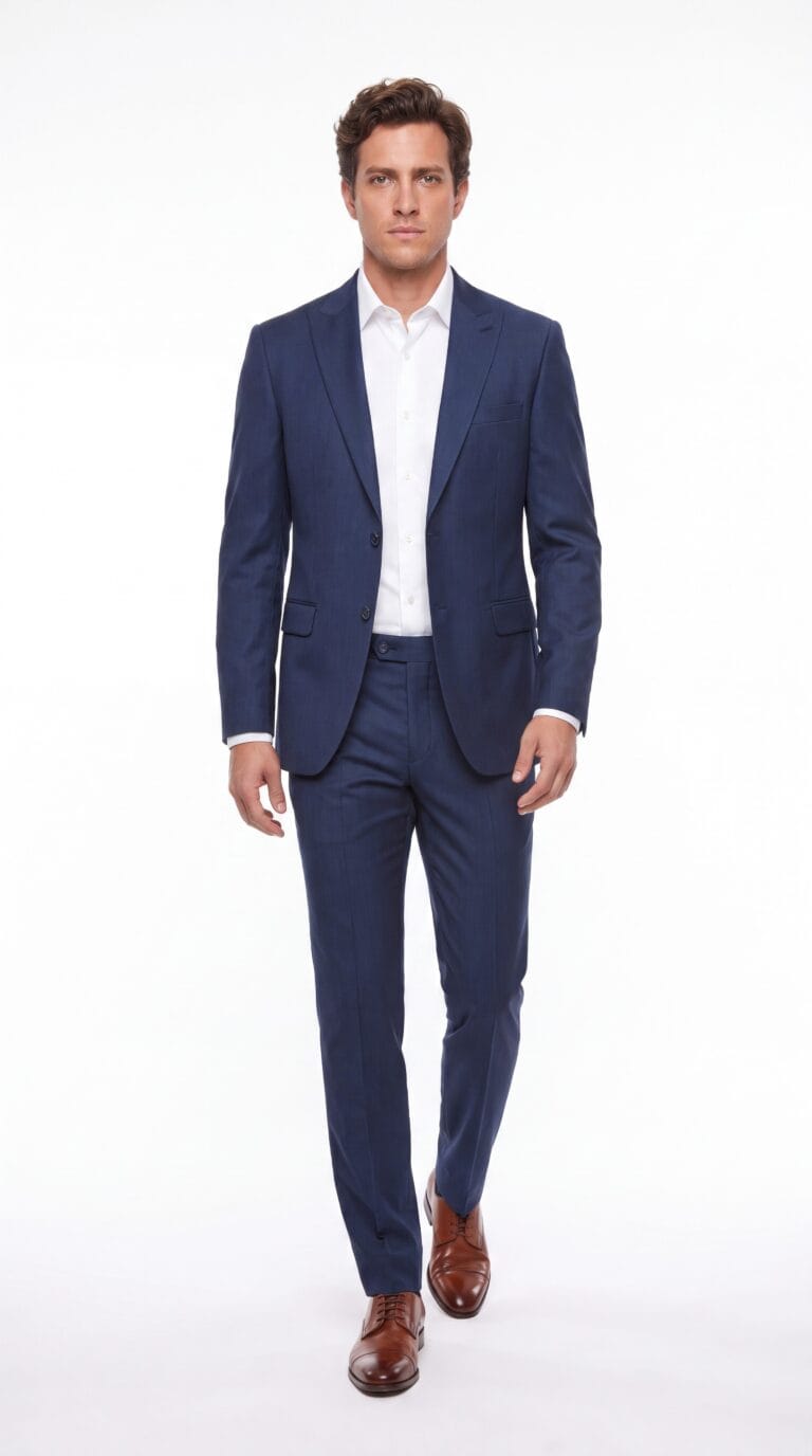 Berkshire Navy Blue Pinstripe Suit