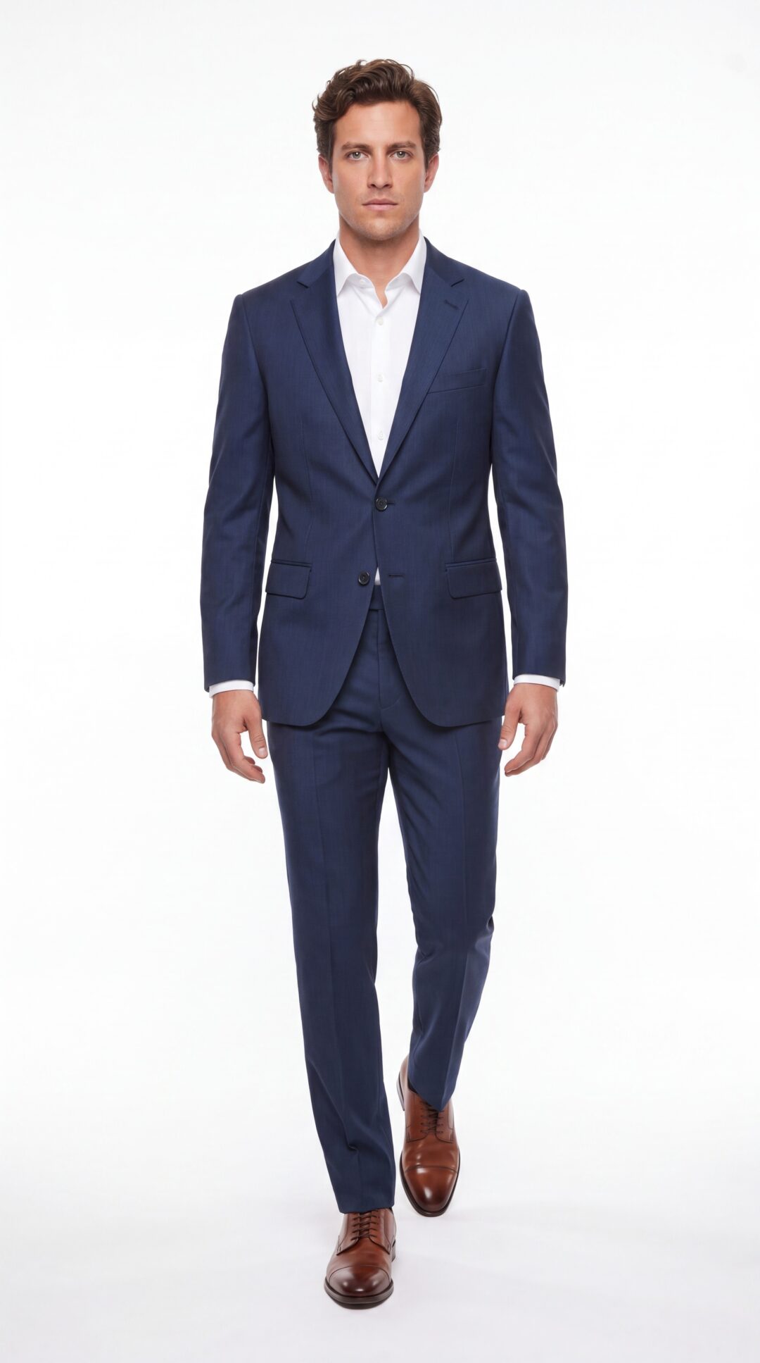 Hudson Pinstripe Navy Blue Suit