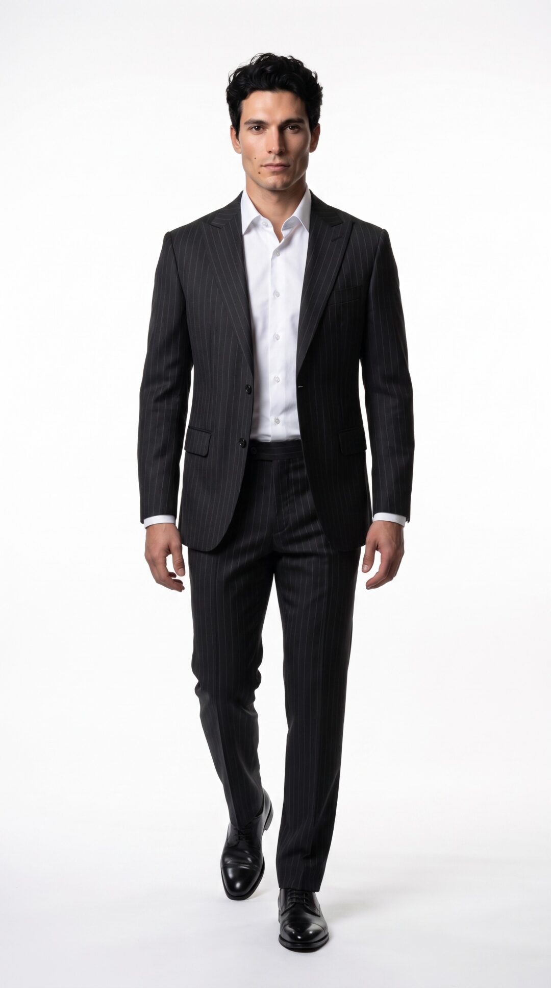 Hampton Black Pinstripe Suit