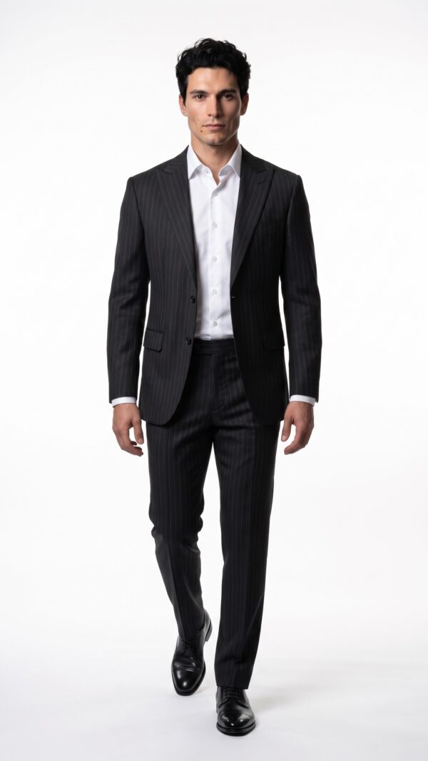 Hampton Black Pinstripe Suit - 1
