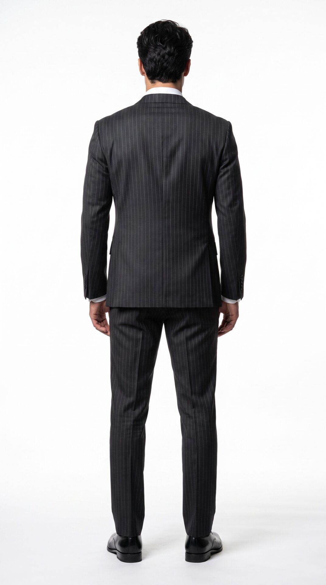 pin striped black suit for men (3) - 8