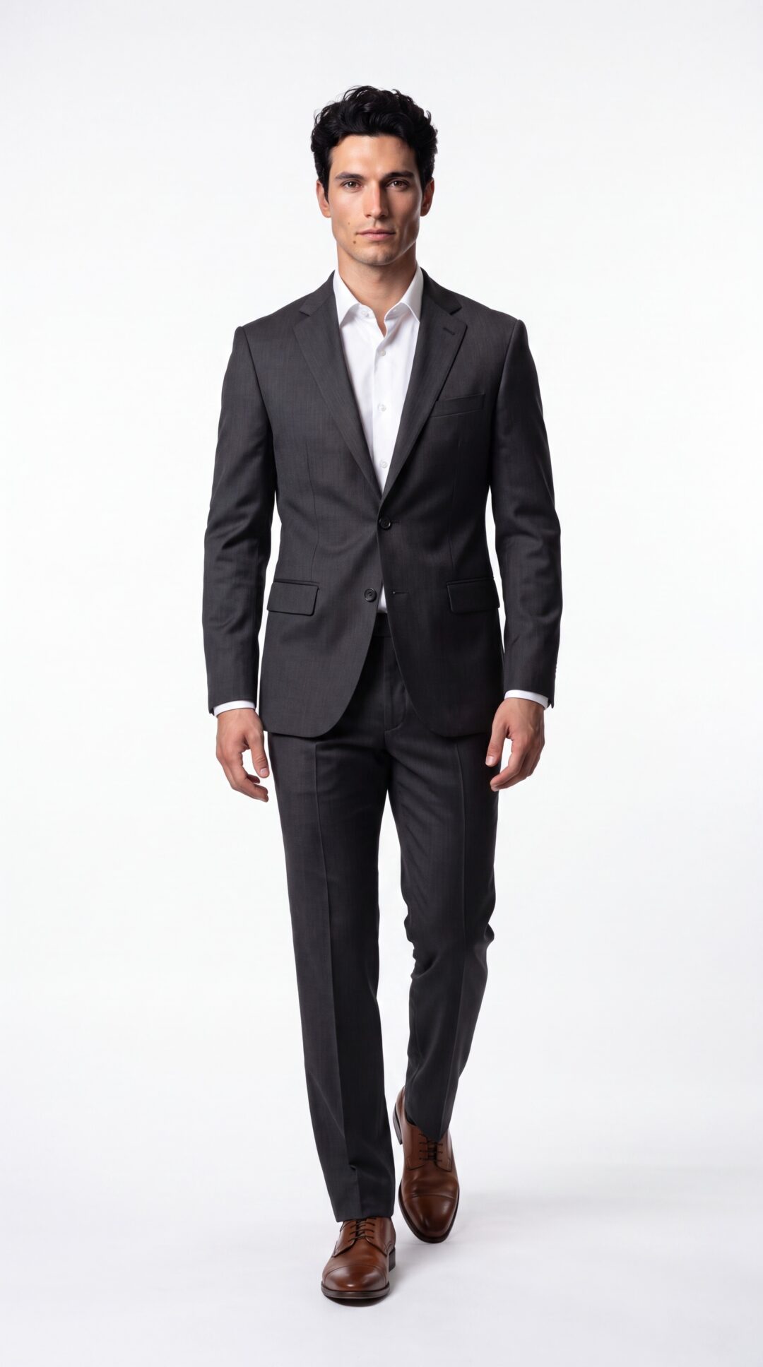 Stratford Pinstripe Black Suit