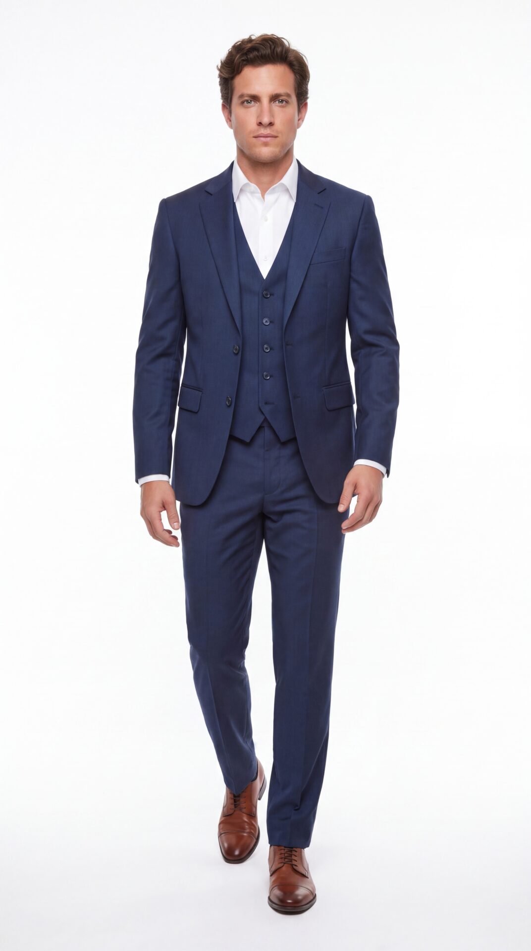 3 piece pinstripe navy blue suit for men (4) - 4