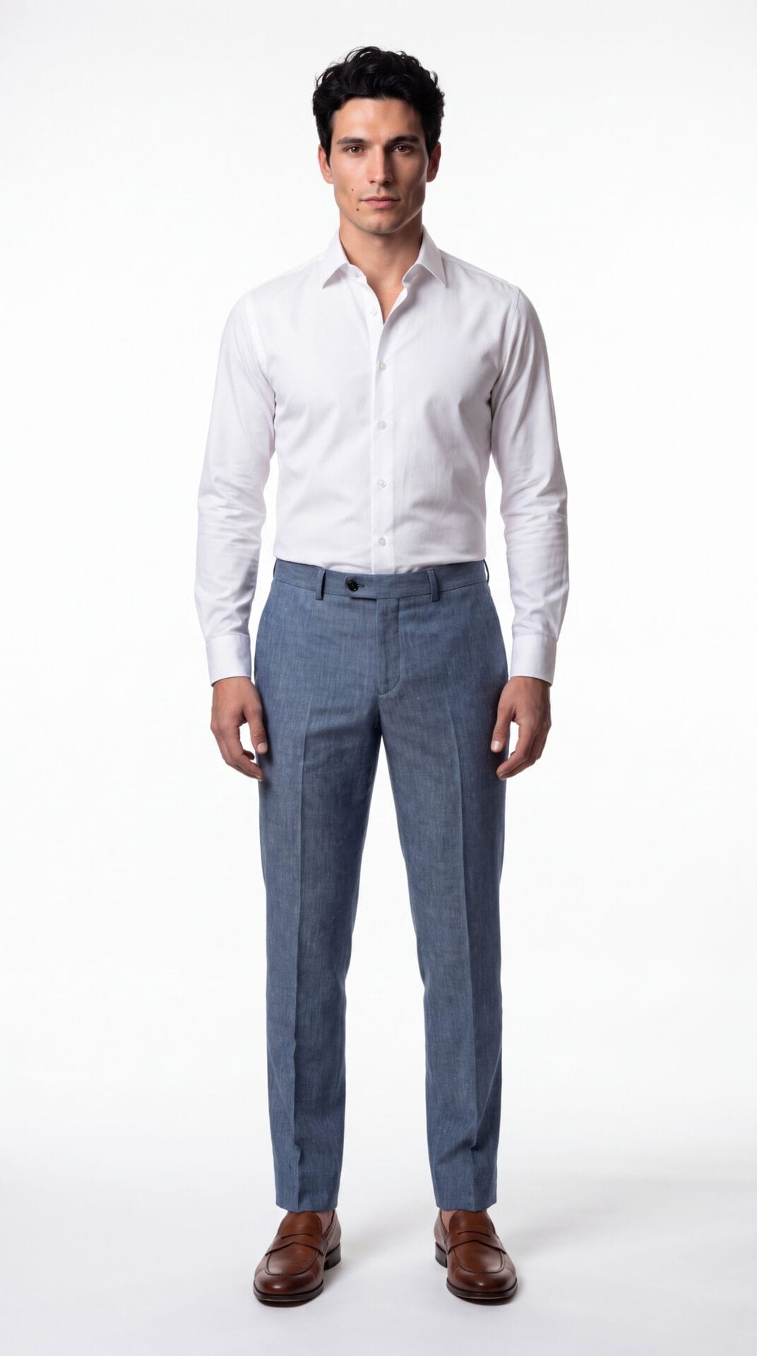 Blue Linen Men Suit (6) - 7
