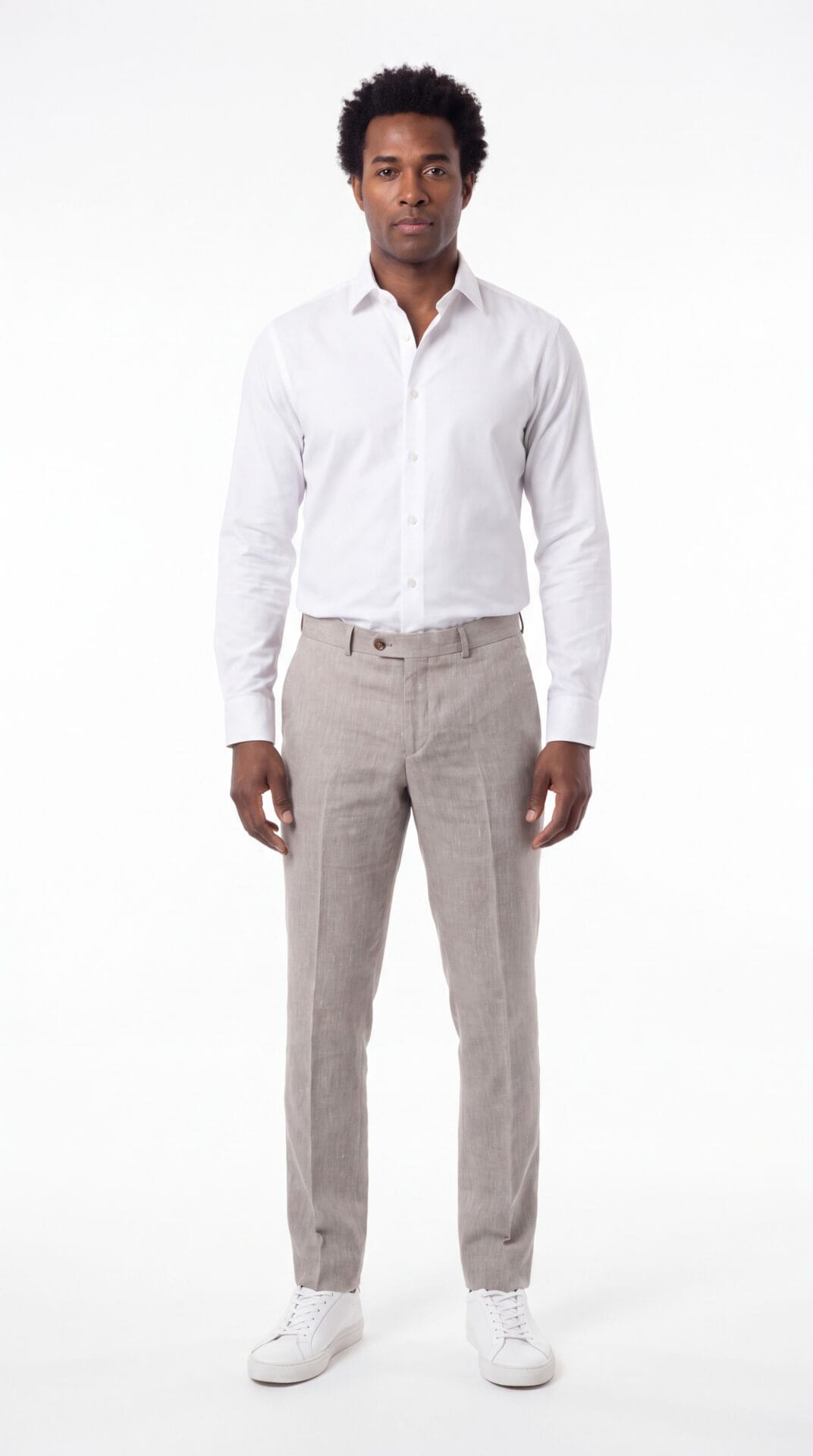 Cream Linen Suit for men (7) - 5
