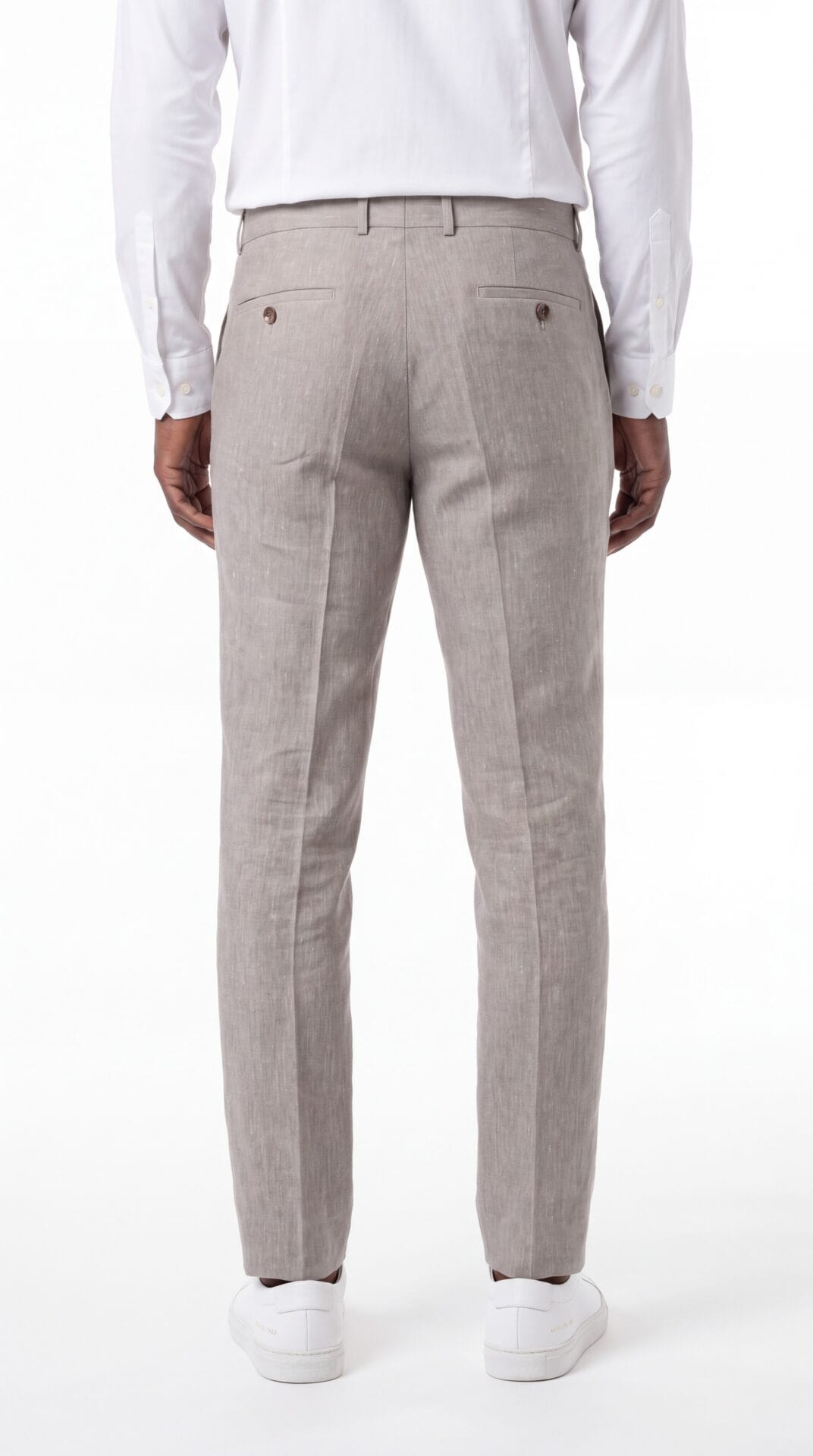 Cream Linen Suit for men (8) - 7