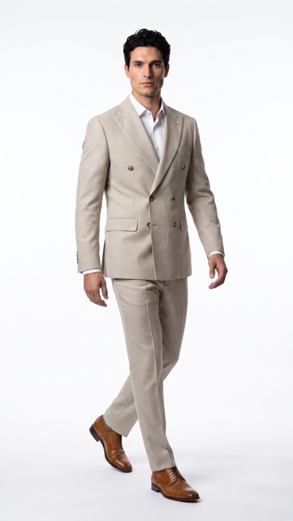 Northcliffe Double Breasted Cream Suit (4) - 0