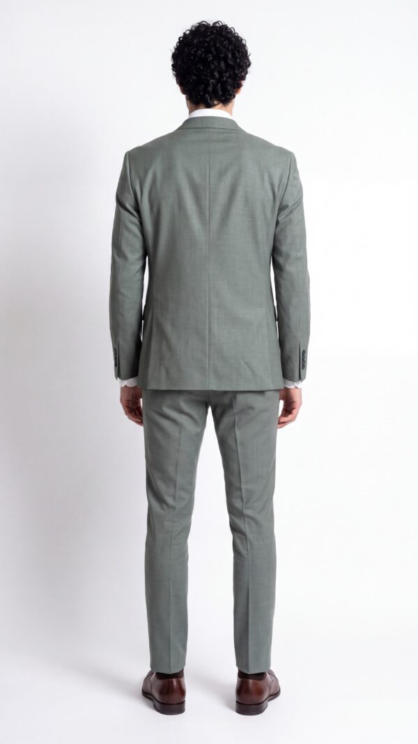 mens green three pieces suit (7) - 4