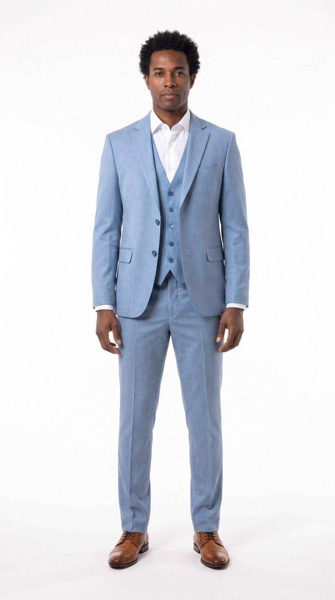 Ashwood Light Blue 3 Pieces Suit