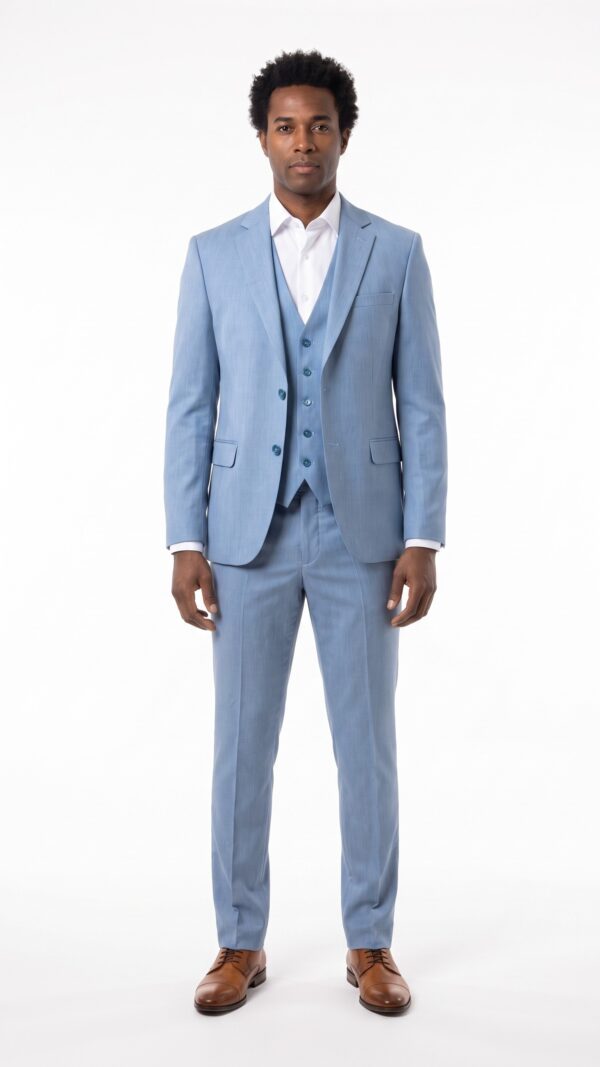 Ashwood Light Blue 3 Pieces Suit - 1