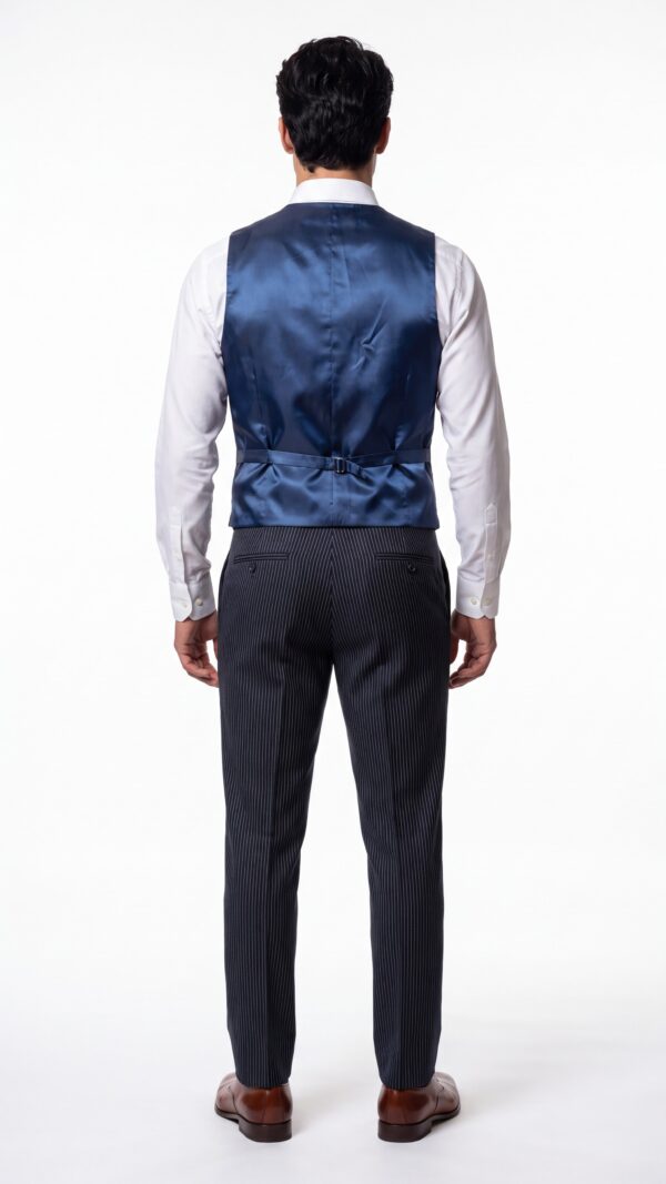 navy blue pin striped suit for men (3) - 2