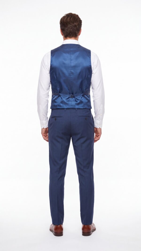 navy blue pinstripe 3 piece suit or men – varrison (5) - 3