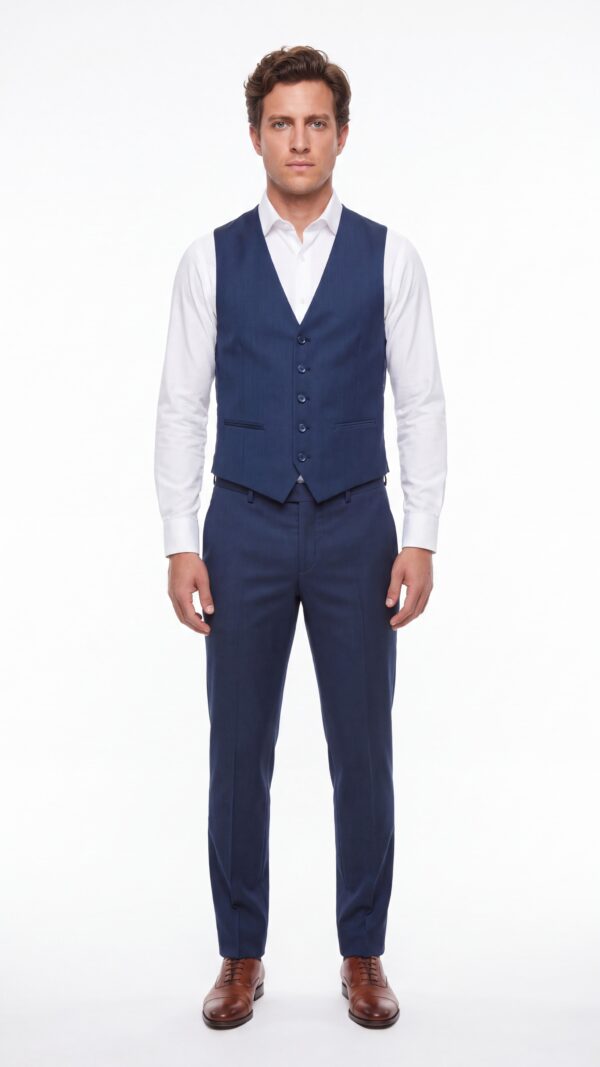 navy blue pinstripe 3 piece suit or men – varrison (7) - 2