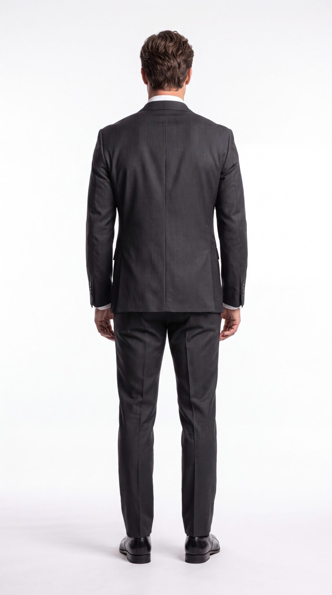 pin striped black suit for men (3) - 5