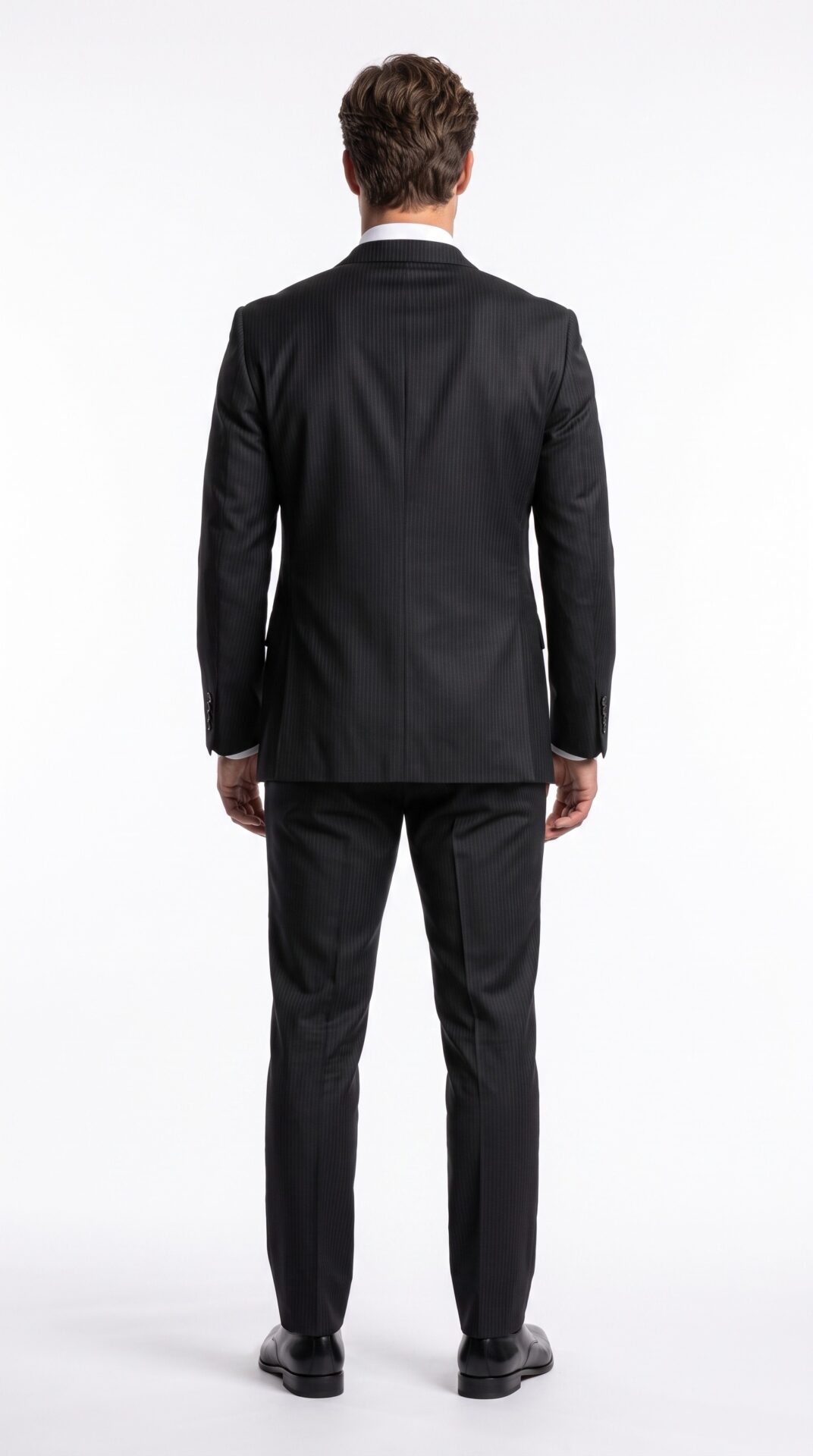 pin striped black suit for mens- Varrison (3) - 6