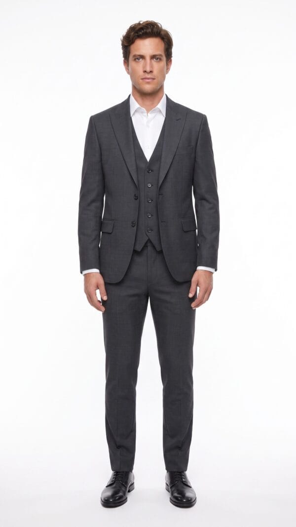 3 piece black suit for men (1) - 0