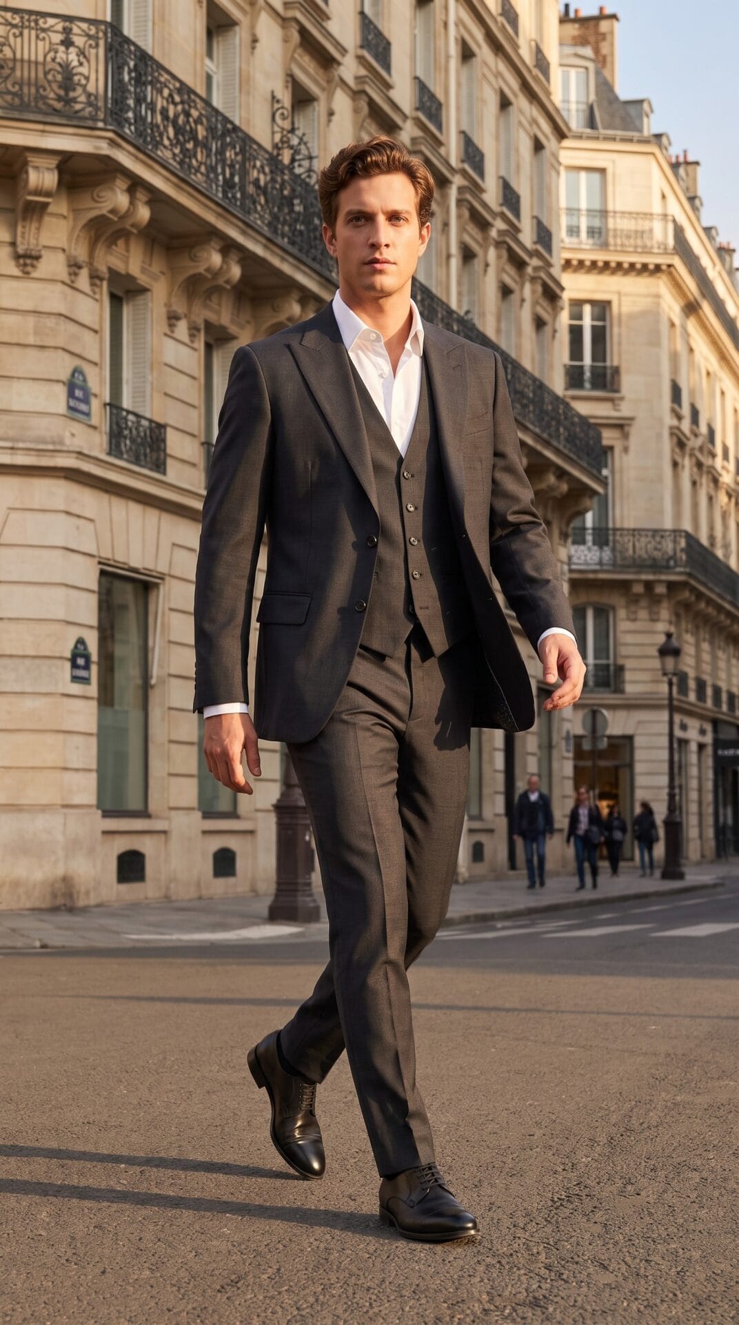 3 piece black suit for men (3) - 3