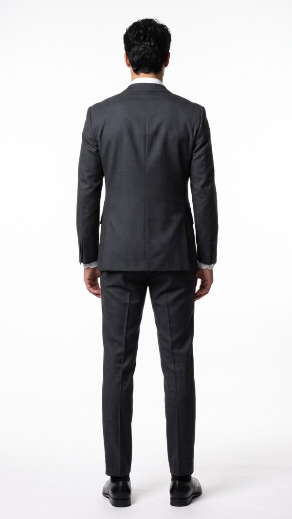 Birdseye black tailored suit for men (4) - 4