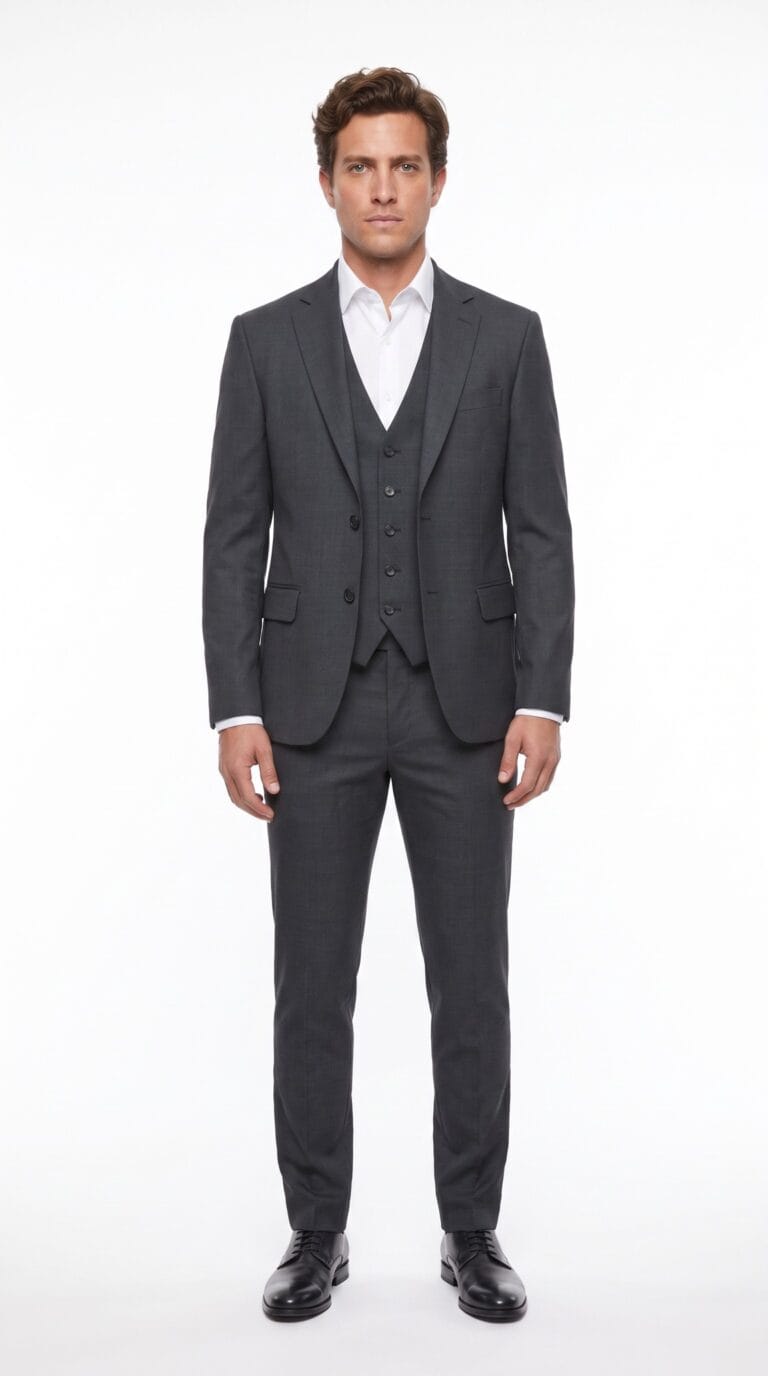 Ironwood Black 3 Pieces Birdseye Suit
