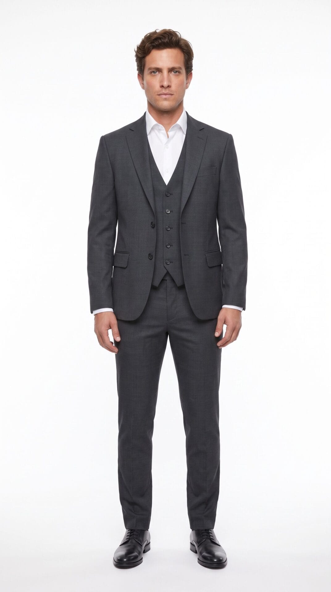 three piece black suit for men (1) - 1
