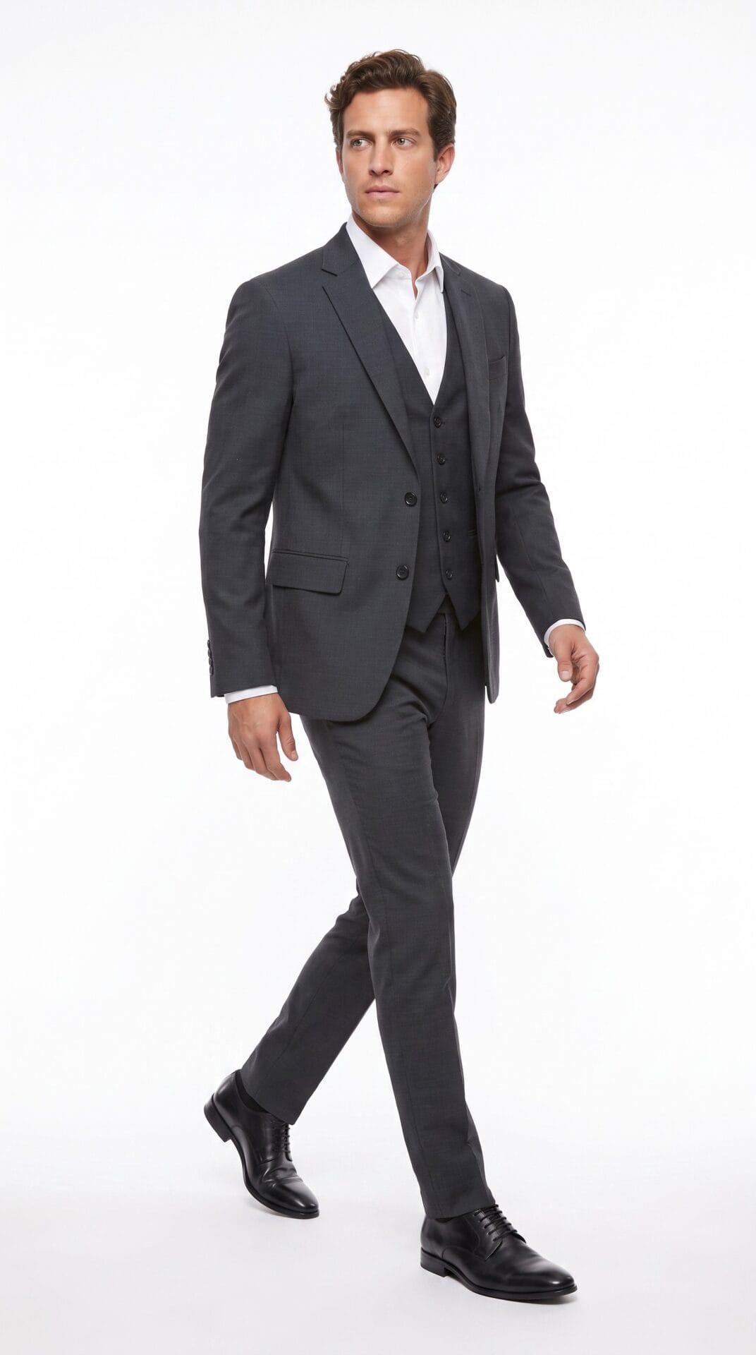 three piece black suit for men (2) - 2